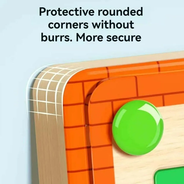 Children's Magnetic Maze Walking Ball Baby Concentration Training Writing Logic Thinking 3-4 Year Old Early Education Puzzle Toy