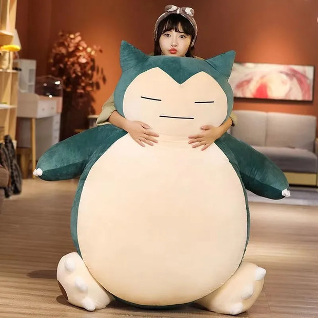 200/150cm Aoger Giant Snorlax Plush Toys Kawaii Soft Snorlax Leather Shell Plushie NO Filling Pillow Gifts For Children Pokemon