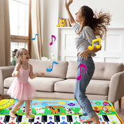 Piano Mat for Kids Children Fitness Keyboard Play Music Carpet Toddlers Music Instrument Toys Educational Toys Gift for Girl Boy