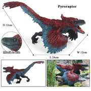 Oenux Prehistoric Jurassic Dinosaurs World Pterodactyl Saichania Animals Model Action Figures PVC High Quality Toy For Kids Gift