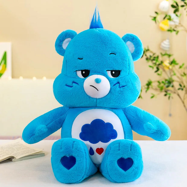 30/38cm MINISO Cute Rainbow Bear Plush Toys Lovely Cartoon Bear Soft Stuffed Dolls Homdecor Sleeping Plush Pillows