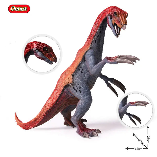 Oenux Prehistoric Jurassic Dinosaurs World Pterodactyl Saichania Animals Model Action Figures PVC High Quality Toy For Kids Gift