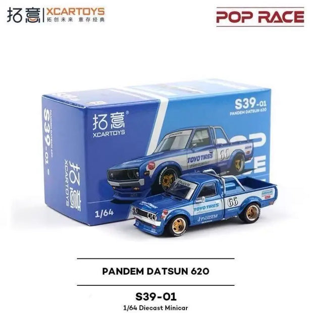 Xcartoys PopRace 1/64 Diecast Model Car Alloy Vehicle Toys Gifts for Teenagers Adults Hobby Collection