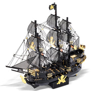 Piececool 3D Metal Puzzles Pirate Ship Building Blocks The Queen Anne's Revenge DIY Boat Toys Jigsaw Christmas Gifts for Adult