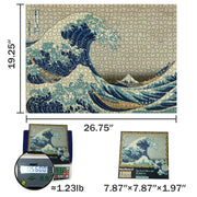 MaxRenard Adults 1000 Piece Puzzles the Great Wave off Kanagawa Famous Painting Series 50*70cm Difficult Jigsaw Art Puzzles