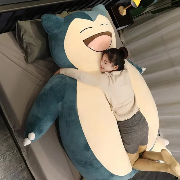 200/150cm Aoger Giant Snorlax Plush Toys Kawaii Soft Snorlax Leather Shell Plushie NO Filling Pillow Gifts For Children Pokemon
