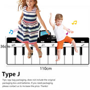 Piano Mat for Kids Children Fitness Keyboard Play Music Carpet Toddlers Music Instrument Toys Educational Toys Gift for Girl Boy
