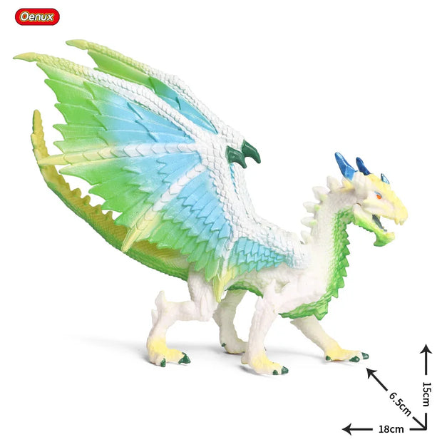 Oenux Prehistoric Jurassic Dinosaurs World Pterodactyl Saichania Animals Model Action Figures PVC High Quality Toy For Kids Gift