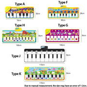 Piano Mat for Kids Children Fitness Keyboard Play Music Carpet Toddlers Music Instrument Toys Educational Toys Gift for Girl Boy